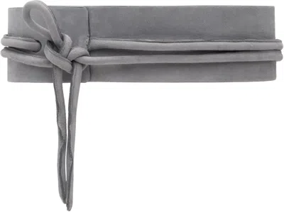 Maryam Nassir Zadeh Gray Obi Belt In 707 Quartz