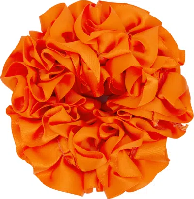 Maryam Nassir Zadeh Orange Carnation Scrunchie