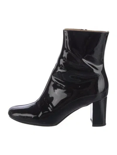 Pre-owned Maryam Nassir Zadeh Patent Leather Boots In Black