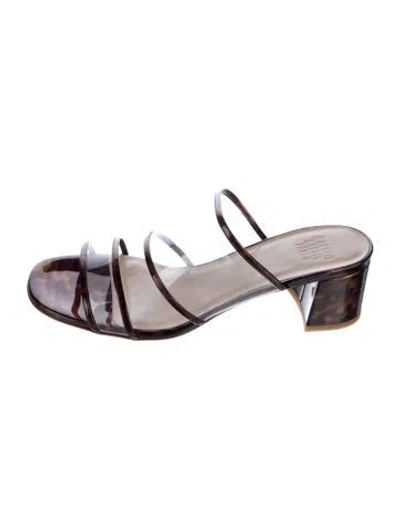 Pre-owned Maryam Nassir Zadeh Pvc Gladiator Sandals In Multi