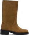 Maryam Nassir Zadeh Tan Belmont Boots In 684 Cigar