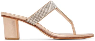 Maryam Nassir Zadeh Tan Esma Heeled Sandals In 467 Bronze