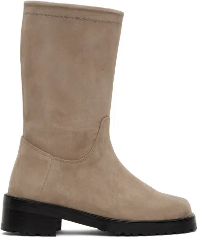 Maryam Nassir Zadeh Taupe Belmont Boots In 719 Cumin