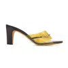 Maryam Nassir Zadeh Vinyl Paloma Golden Marble Slides In Gold