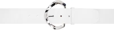 Maryam Nassir Zadeh White Mundo Belt In 271 Nova Patent