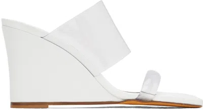 Maryam Nassir Zadeh White Olympia Heeled Sandals In 029 White Calf