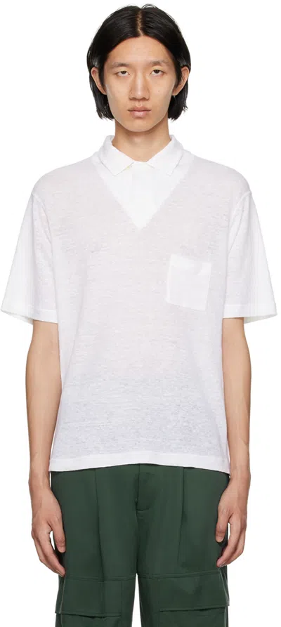 Maryam Nassir Zadeh White Source Polo In 1146 Optic White