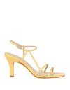 Maryam Nassir Zadeh Woman Sandals Yellow Size 9 Soft Leather In Yellow