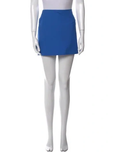 Pre-owned Maryam Nassir Zadeh Wool Mini Skirt In Blue