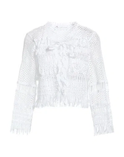 Marybloom Woman Cardigan White Size M Cotton