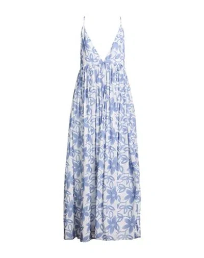 Marybloom Woman Maxi Dress Blue Size M Cotton