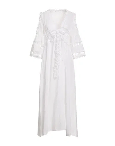 Marybloom Woman Maxi Dress White Size M Cotton