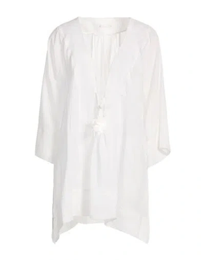 Marybloom Woman Top White Size M Cotton