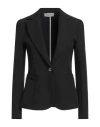 Maryley Woman Blazer Black Size 4 Polyester, Elastane