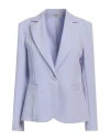 Maryley Woman Blazer Lilac Size 10 Polyester, Elastane In Purple