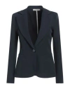 Maryley Woman Blazer Midnight Blue Size 4 Polyester, Elastane