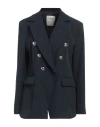 Maryley Woman Blazer Midnight Blue Size 12 Polyester, Elastane