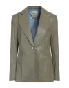 Maryley Woman Blazer Military Green Size 8 Polyurethane