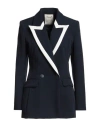 Maryley Woman Blazer Navy Size 6 Polyester, Elastane In Navy