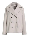 Maryley Woman Coat Beige Size 10 Polyester, Viscose In Sand