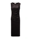 Maryley Woman Midi Dress Black Size 6 Polyester, Elastane, Lurex