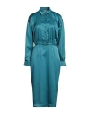 Maryley Woman Midi Dress Deep Teal Size 8 Polyester In Green