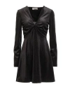 Maryley Woman Mini Dress Black Size 8 Polyester, Elastane, Lurex In Black