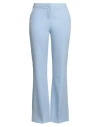 Maryley Woman Pants Sky Blue Size 10 Polyester, Elastane