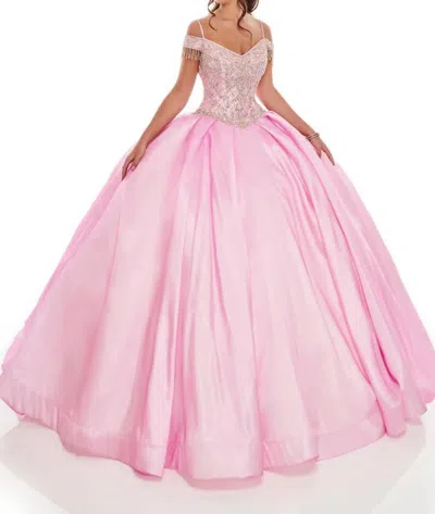 Mary's Bridal Timeless Luster Satin Ball Gown In Pink