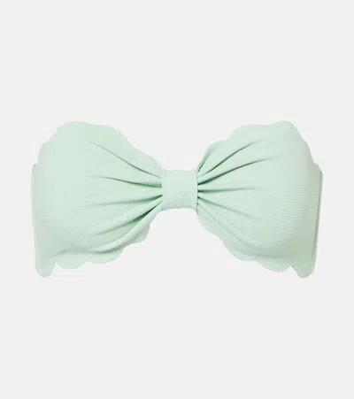 Marysia Antibes Bandeau Bikini Top In Green