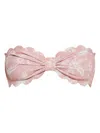Marysia Antibes Floral Bandeau Bikini Top In Pink
