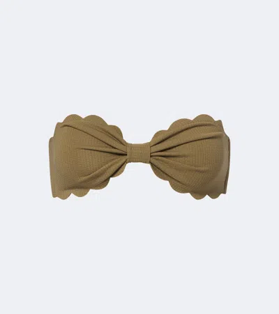 Marysia Bikini-top Antibes Mit Bogenkante In Brown