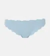 Marysia Antibes Scalloped Bikini Bottoms In Blue
