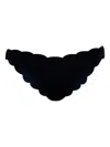 Marysia Antibes Scalloped-edge Bikini Bottoms In Black