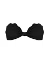 Marysia Antibes Scalloped-edge Bikini Top In Black