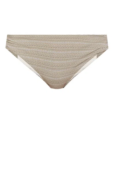 Marysia Asymmetric Twist Activewear In Beige