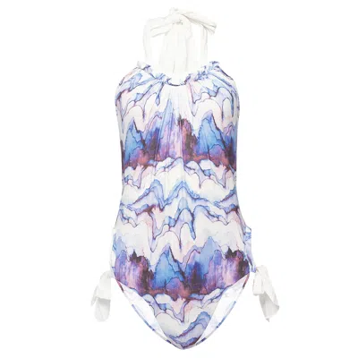 Marysia Bari Maillot Blue Print/coconut