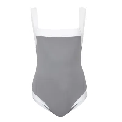 Marysia Bianco Maillot Seagull With Coconut Contrast In Gray