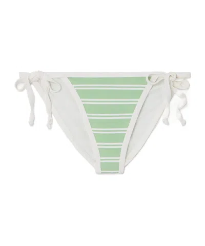 Marysia Bianco Striped Bikini Briefs In Green