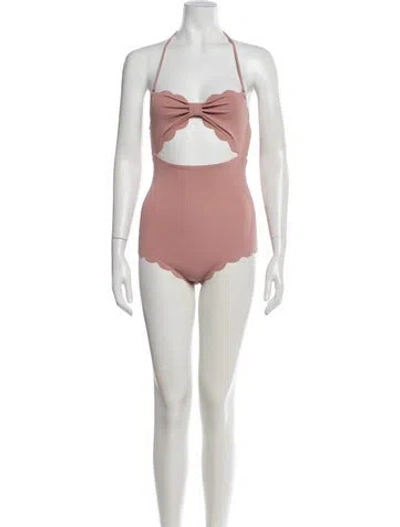 Pre-owned Marysia Bow Accents One-piece W/ Tags In Pink