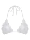 Marysia Broadway Triangle Bikini Top In Silver