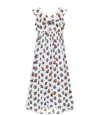 Marysia Bumby East Hampton Babydoll Dress In Leopard Print In Blue