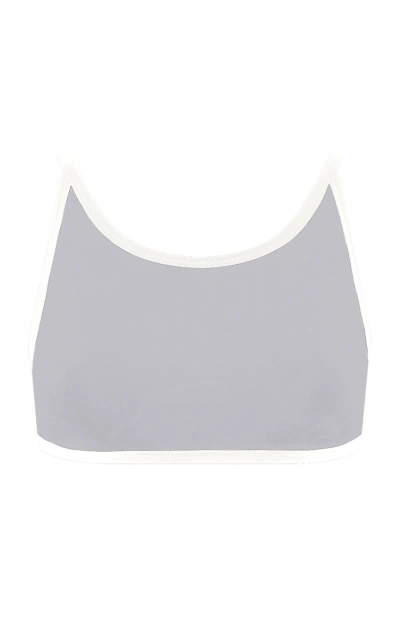 Marysia Carrara Bikini Top In Light Grey