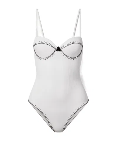 Marysia Casual One-piece Swimsuit In White