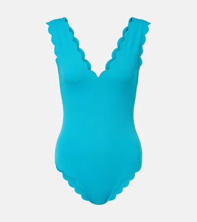 Marysia Charleston Maillot Swimsuit In Blue