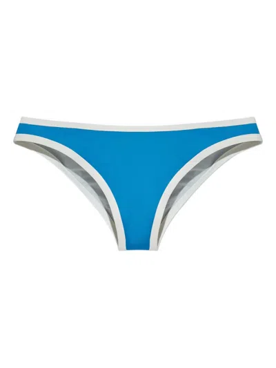 Marysia Contrast-trim Bikini Briefs In Blue