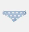 Marysia Coronada Polka-dot Bikini Bottoms In Blue