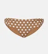 Marysia Coronada Polka-dot Bikini Bottoms In Bronze Small Dot