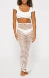 Marysia Crochet Maxi Skirt Natural
