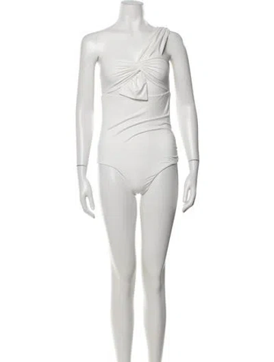Pre-owned Marysia Cutout Accent One-piece In Gray